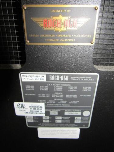 ROCKOLA NOSTALGIA BUBBLER CD JUKEBOX CD6C-PB