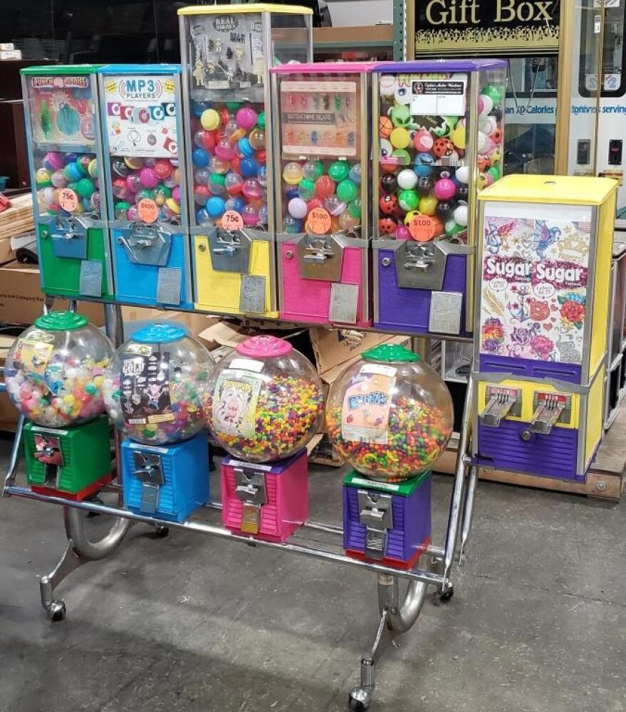 NORTHWESTERN MULTI COMBO CANDY CAPSULE RACK #5