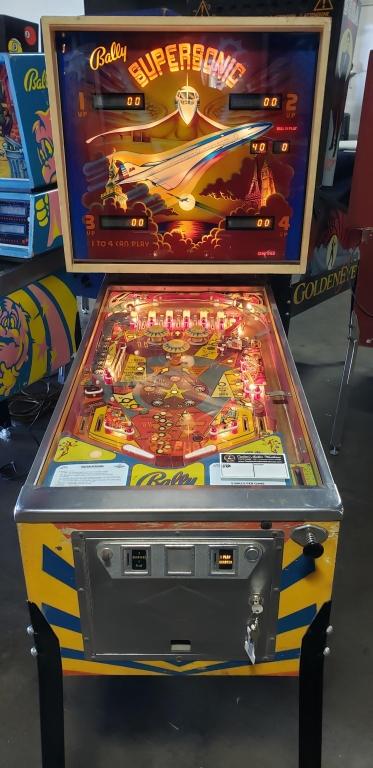 SUPERSONIC PINBALL MACHINE BALLY 1979