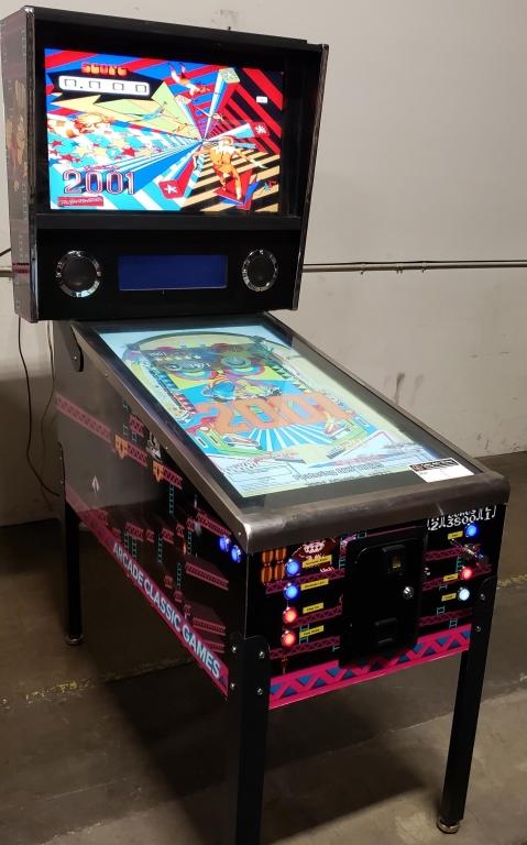 multiple game table with pinball