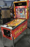 TITLE FIGHT PINBALL MACHINE PREMIER 1990 RARE L@@K - 3