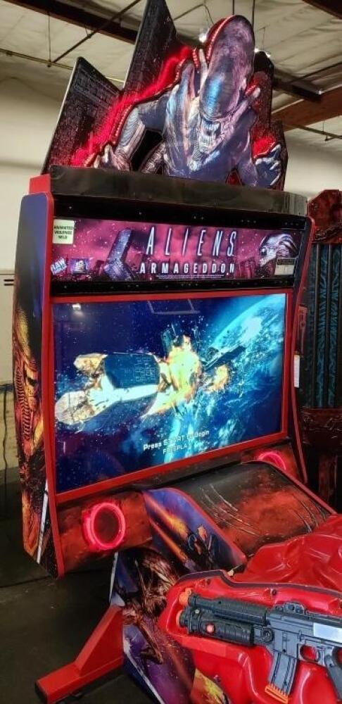 ALIENS ARMAGEDDON DELUXE SHOOTER ARCADE GAME
