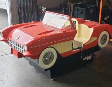 KIDDIE RIDE RED CLASSIC CORVETTE CAR