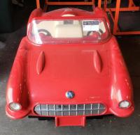 KIDDIE RIDE RED CLASSIC CORVETTE CAR - 3