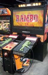 RAMBO DELUXE 50" SHOOTER ARCADE GAME SEGA