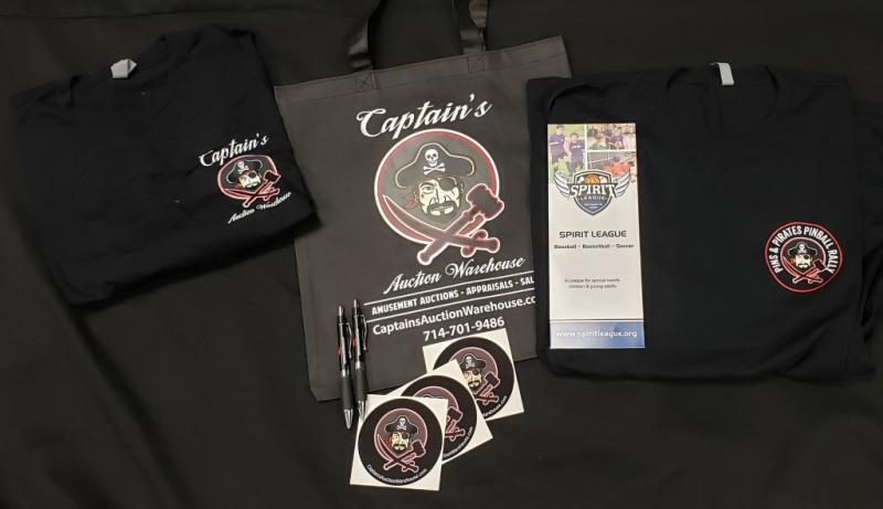 CAPTAINS SWAG BAG FOR SPIRIT LEAGUE of ORANGE COUTY CHARITY