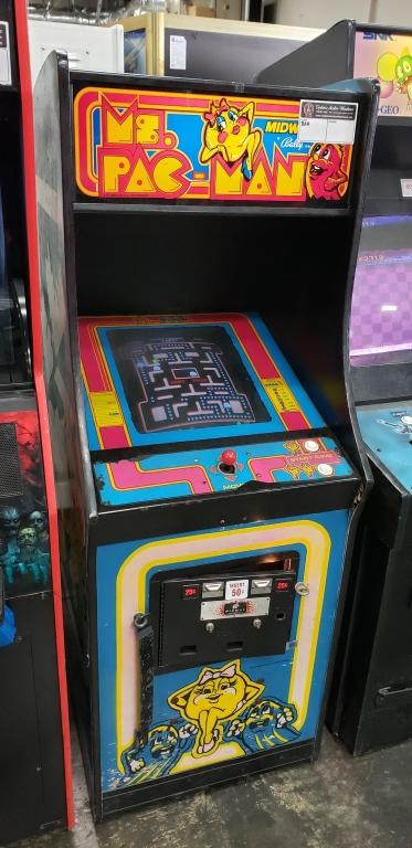 MS PACMAN ARCADE GAME CABINET/ PARALLEL PCB