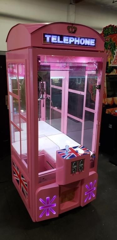 32" PHONE BOOTH PLUSH CRANE MACHINE BRAND NEW!!