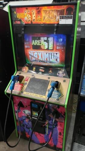 AREA 51 MAX FORCE COMBO UPRIGHT ARCADE GAME ATARI