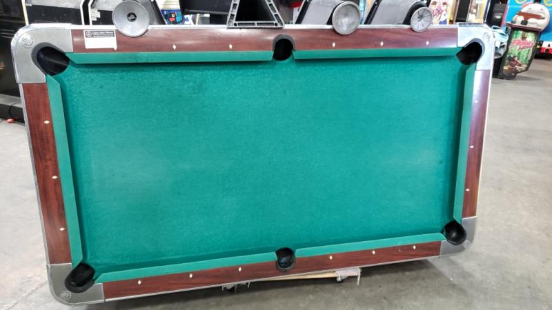 POOL TABLE VALLEY COUGAR 7' SLATE TOP COIN OP AL