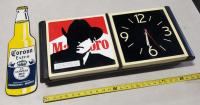 MARLBORO CLOCK SIGN & CORONA BEER TIN SIGN - 2