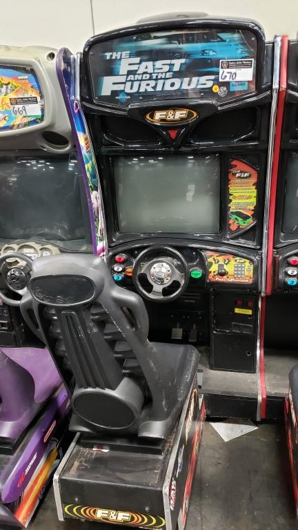 FAST & FURIOUS SITDOWN RACING ARCADE GAME