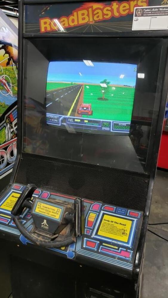 ROAD BLASTERS ATARI SYSTEM 1 CLASSIC ARCADE GAME