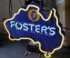 FOSTERS LAGER NEON BEER LIGHTED SIGN