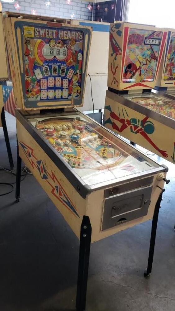 SWEET HEARTS PINBALL MACHINE GOTTLIEB 1963