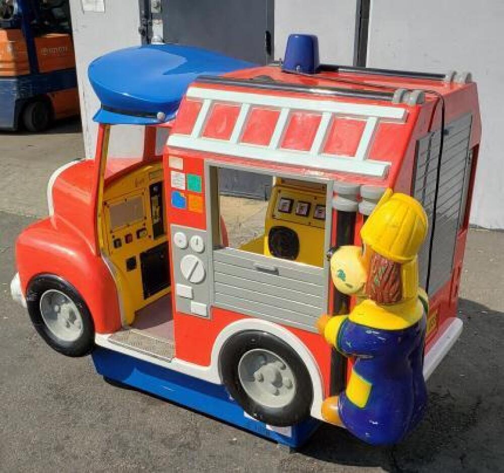 KIDDIE RIDE FIRE CHIEF FIRE TRUCK RIDER