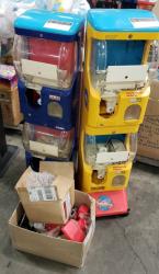 1 LOT TOMY GACHA MACHINES AND PARTS BOX