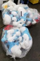 1 LOT- 4 BAGS OF JUMBO SMURF PLUSH TOYS - 2