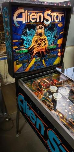 All Star Pinball Machine ALIEN STAR PINBALL MACHINE MYLSTAR 1984