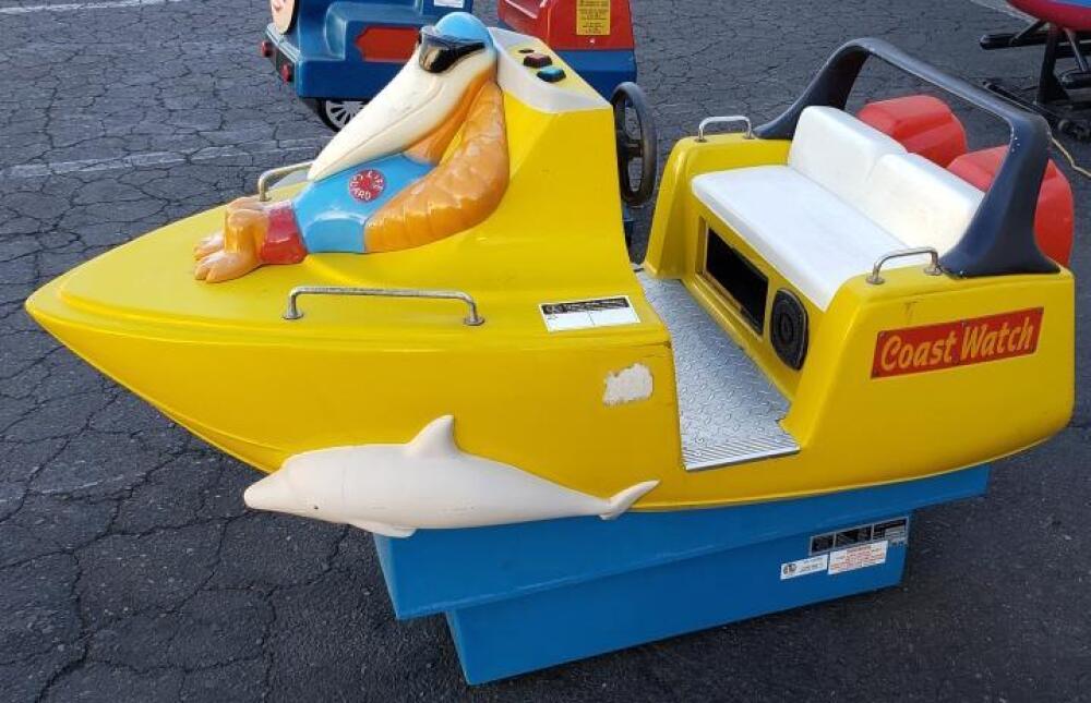 KIDDIE RIDE COAST WATCH OCEAN BOAT RIDER