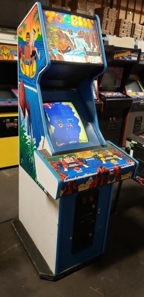 TOOBIN' CLASSIC ATARI UPRIGHT ARCADE GAME