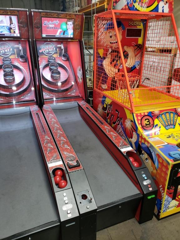 BEER BALL SKEEBALL ALLEY ROLLER REDEMPTION BAYTEK