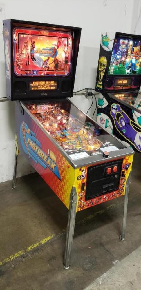 NBA FASTBREAK PINBALL MACHINE BALLY 1997