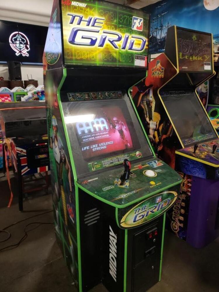 THE GRID UPRIGHT ARCADE GAME CLASSIC MIDWAY
