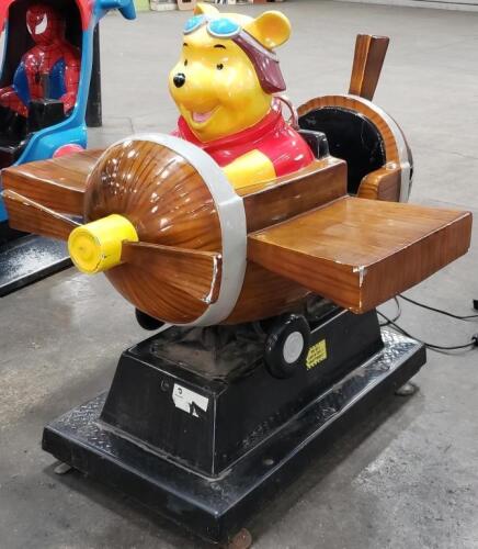 KIDDIE RIDE WINNIE THE POOH AIRPLANE RIDER