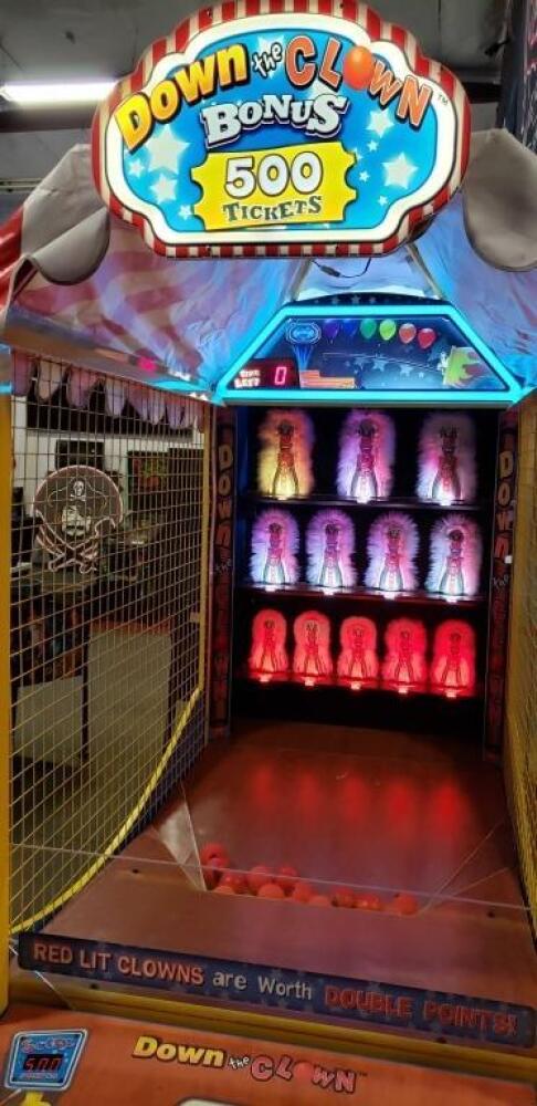 DOWN THE CLOWN DX TICKET REDEMPTION GAME ICE