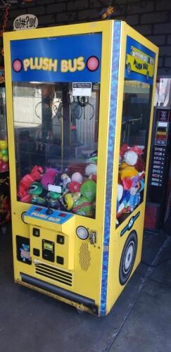 30" PLUSH BUS ICE PLUSH CLAW CRANE MACHINE