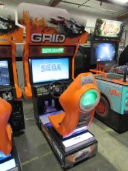 GRID RACING ARCADE GAME SEGA CODE MASTERS #1