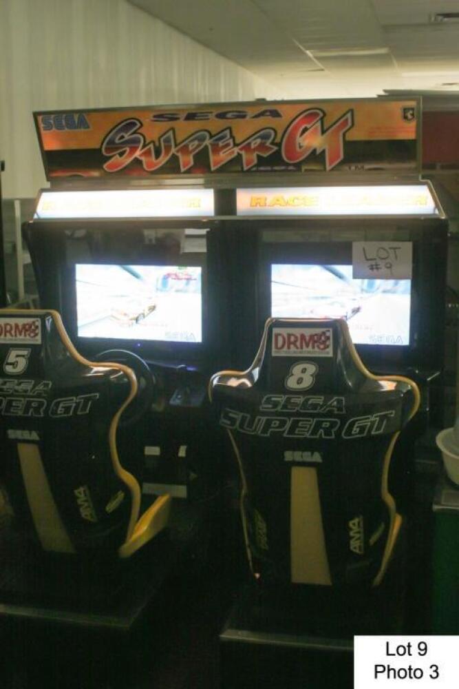 SEGA SUPER GT TWIN RACING ARCADE GAME LCD'S