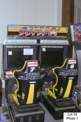 SEGA SUPER GT TWIN RACING ARCADE GAME LCD'S