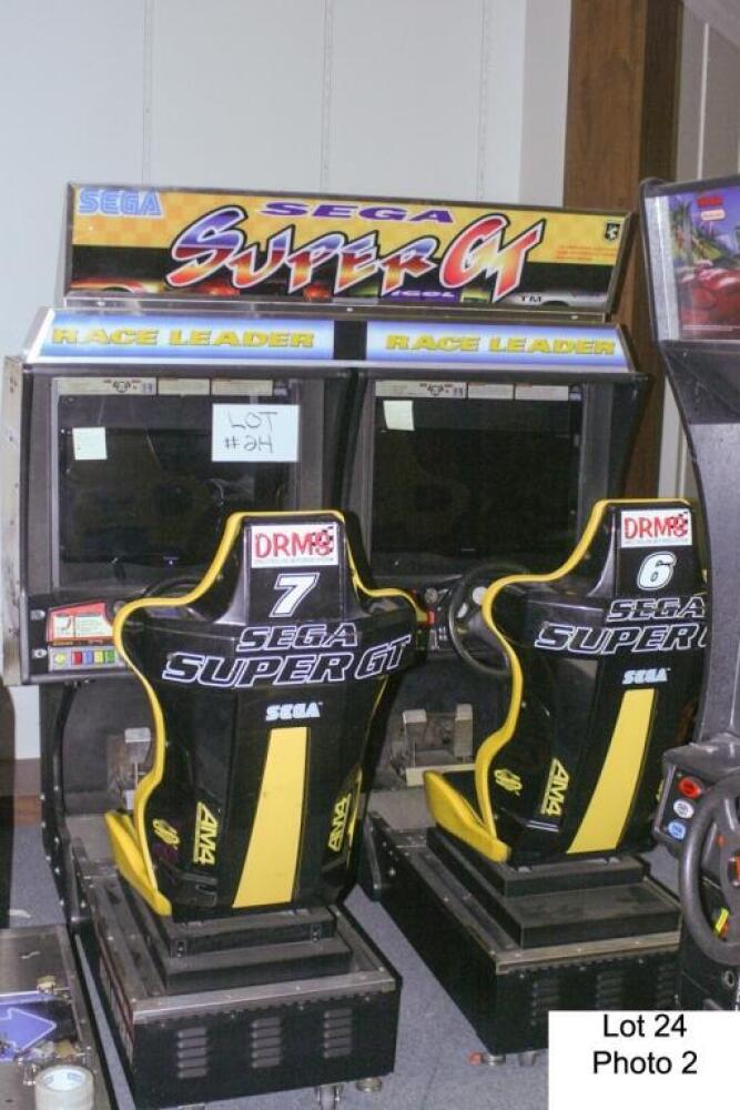 SEGA SUPER GT TWIN RACING ARCADE GAME LCD'S