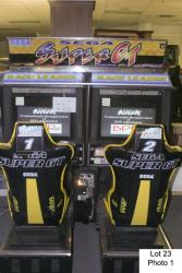 SEGA SUPER GT TWIN RACING ARCADE GAME LCD'S