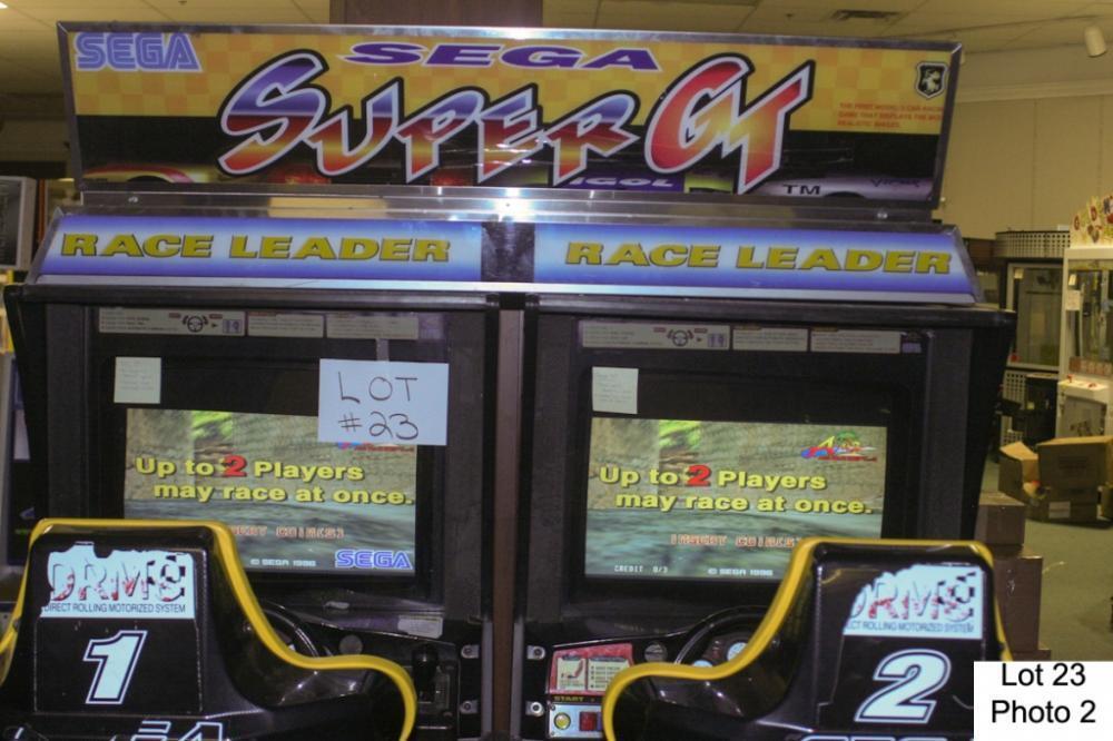 SEGA SUPER GT TWIN RACING ARCADE GAME LCD'S