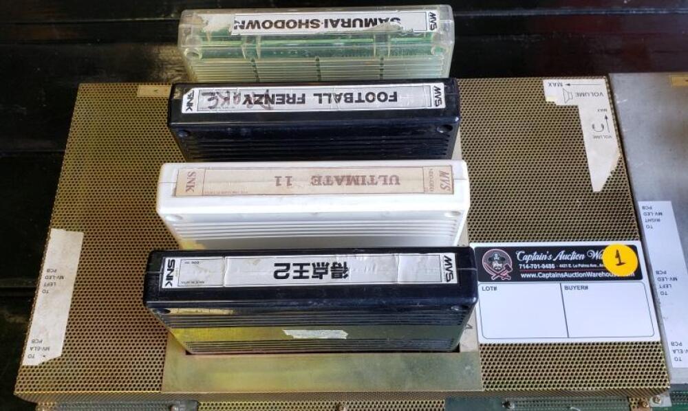 1 LOT NEO GEO 4 SLOT PCB 4 CARTRIDGES 1 1-lot-neo-geo-4-slot-pcb-4-cartridges-1