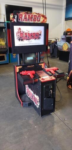 RAMBO 32" LCD DEDICATED SEGA SHOOTER ARCADE GAME