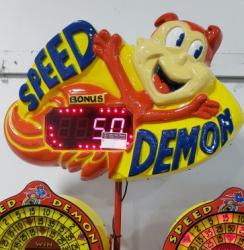 SPEED DEMON REDEMPTION OVERHEAD BONUS SIGN