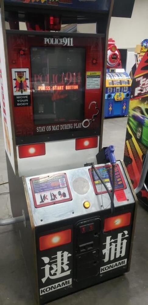 POLICE 911-2 UPRIGHT SENSOR SHOOTER ARCADE GAME