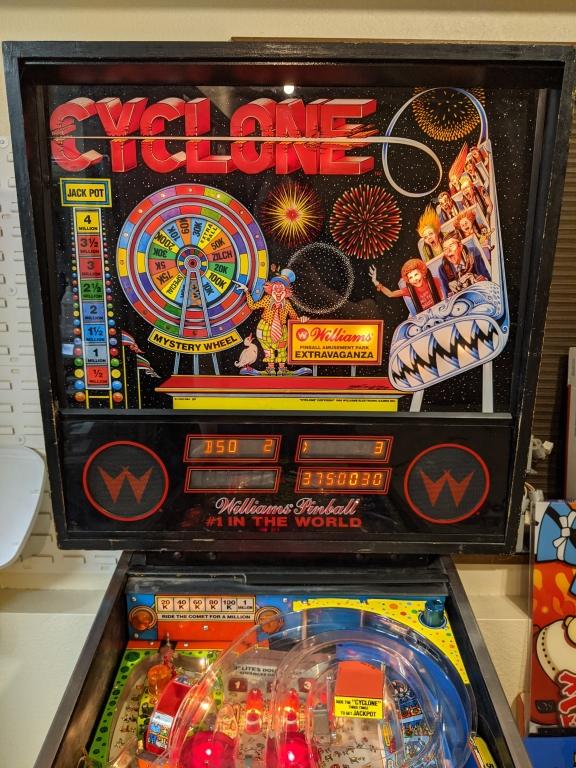 williams cyclone pinball arcade machine