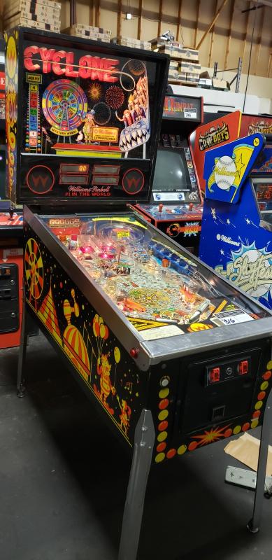 williams cyclone pinball arcade machine