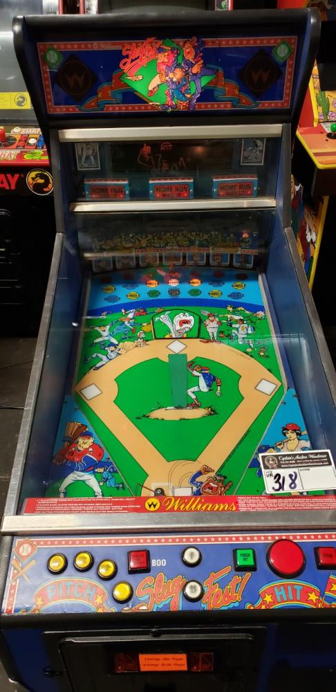 1992 williams slugfest baseball pinball machine