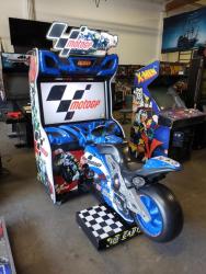 MOTO GP BLUE SIDE MOTORCYCLE RACING ARCADE GAME