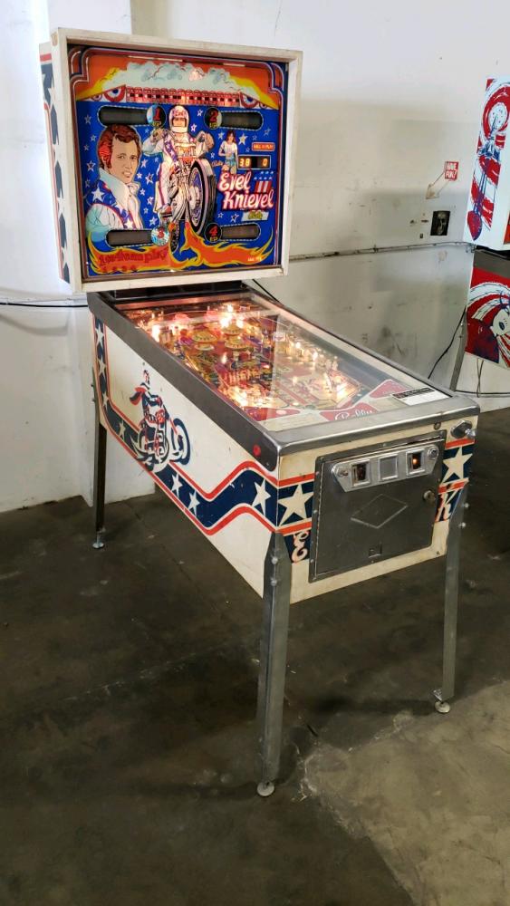 my evel knievel pinball machine turns on but wont start