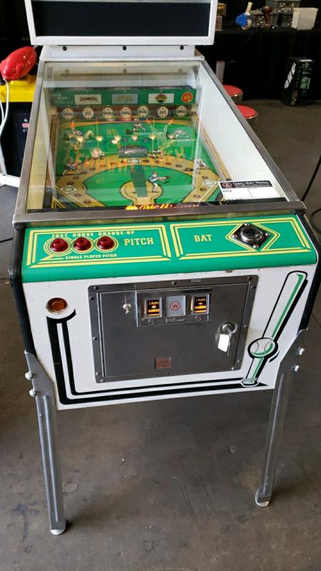 1980s baseball pinball machine