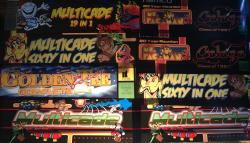 1 LOT- MISC MULTI ARCADE GAME MARQUEE'S TRANSLITES