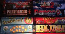 1 LOT- FOR CHARITY ARCADE GAME MARQUEE TRANSLITE'S