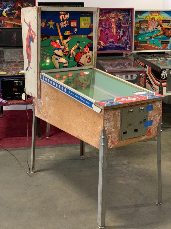 old center baseball pinball machine